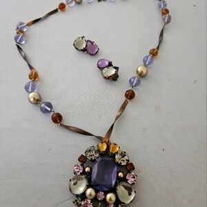 Vintage Necklace and Earring Set